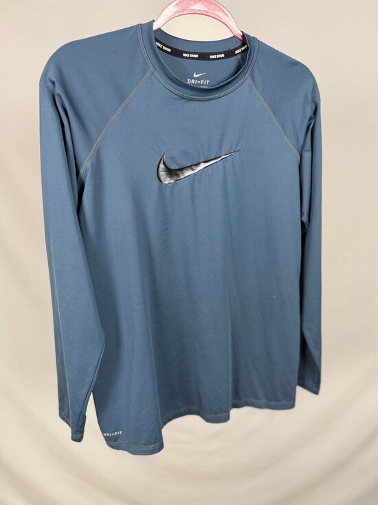 Nike Tops - Nike Blue Dri-Fit Activewear Long Sleeve Athletic Shirt Top Size XL